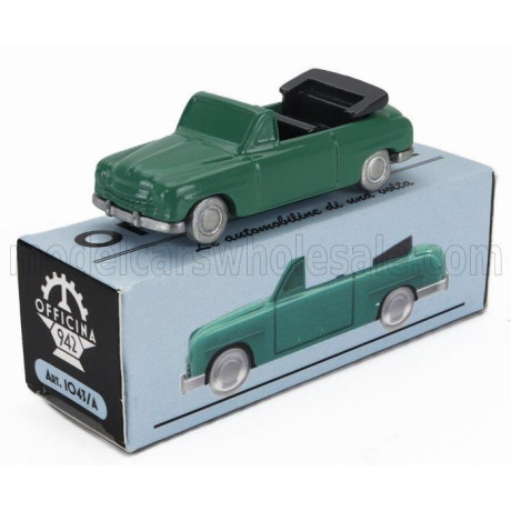 OFFICINA 942 FIAT 1400 CABRIOLET OPEN 1950 - GREEN 1/76