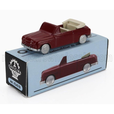 OFFICINA 942 FIAT 1400 CABRIOLET OPEN 1950 - BORDEAUX 1/76