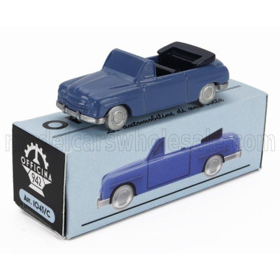 OFFICINA 942 FIAT 1400 CABRIOLET OPEN 1950 - BLUE 1/76