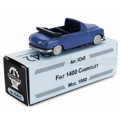 OFFICINA 942 FIAT 1400 CABRIOLET OPEN 1950 - BLUE 1/76