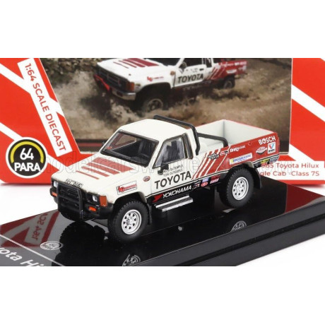 PARAGON MODELS TOYOTA HILUX PICK-UP RACING 1985 - WHITE RED 1/64