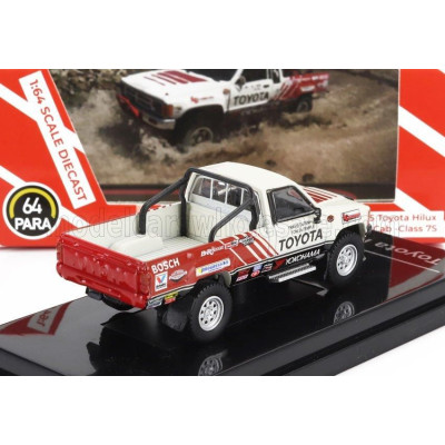 PARAGON MODELS TOYOTA HILUX PICK-UP RACING 1985 - WHITE RED 1/64