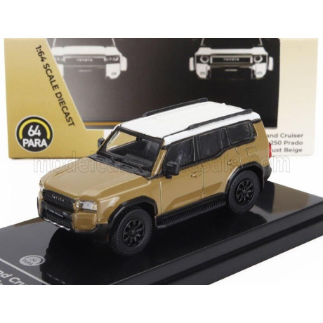 PARAGON MODELS TOYOTA LAND CRUISER SERIES 250 LHD 2024 - LIGHT BROWN WHITE 1/64