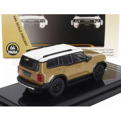 PARAGON MODELS TOYOTA LAND CRUISER SERIES 250 LHD 2024 - LIGHT BROWN WHITE 1/64