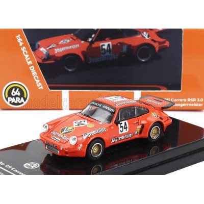 PARAGON MODELS PORSCHE 911 CARRERA RSR 3.0L TURBO JAGERMEISTER N 54 RACING 1975 - ORANGE 1/64