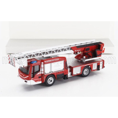 PREMIUM CLASSIXXS MAGIRUS MAGIRUS M32L 112 SCALA TRUCK SCALA CESTELLO FEUERWEHR ESSEN 2021 - RED SILVER 1/87