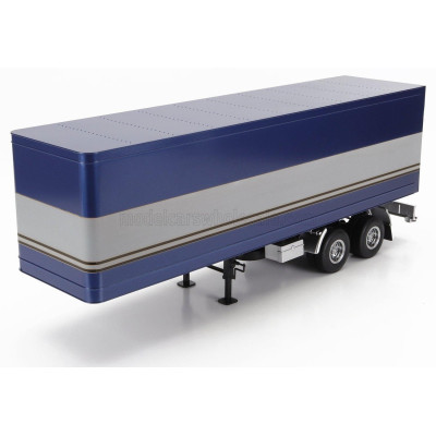 ROAD KINGS TRAILER TRAILER FOR TRUCK - RIMORCHIO - BLUE SILVER 1/18