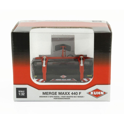 ROS MODEL KUHN MERGE MAAXX 440 F - ANDANATORE A TAPPETO FRONTALE - RED SILVER BLACK 1/32
