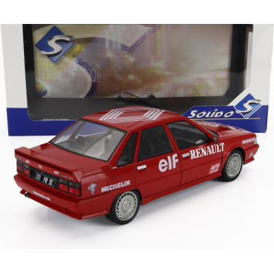 SOLIDO RENAULT R21 MKI TURBO SPEED RECORD THE VITESSE SUR GLACE 1988 - RECORD ON THE ICE - RED 1/18