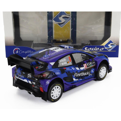 SOLIDO FORD ENGLAND PUMA RALLY1 TEAM M-SPORT FORD WRT N 9 RALLY SAFARI KENIA 2022 JOURDAN SERDERIDIS - FREDERIC MICLOTTE - PURPL