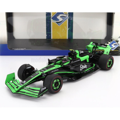 SOLIDO SAUBER F1  C44 TEAM STAKE KICK N 24 BAHRAIN GP 2024 ZHOU GUANYU - GREEN BLACK 1/18