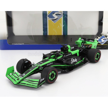 SOLIDO SAUBER F1  C44 TEAM STAKE KICK N 77 JAPAN GP 2024 VALTTERI BOTTAS - GREEN BLACK 1/18
