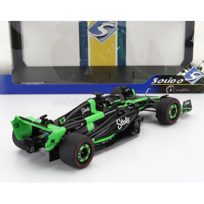SOLIDO SAUBER F1  C44 TEAM STAKE KICK N 77 JAPAN GP 2024 VALTTERI BOTTAS - GREEN BLACK 1/18