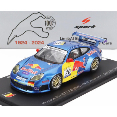 SPARK MODEL PORSCHE 911 996 GT3 R TEAM RWS MOTORSPORT N 76 24h SPA 2002 LUCA RICCITELLI - DIETER QUESTER - PHILIPP PETER - TOTO