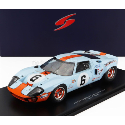 SPARK MODEL FORD USA GT40 4.9L V8 TEAM JW AUTOMOTIVE ENGINEERING N 6 WINNER 24h LE MANS 1969 JACKY ICKX - JACKIE OLIVER - LIGHT