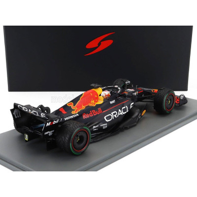 SPARK MODEL RED BULL F1  RB19 TEAM ORACLE RED BULL RACING N 1 WORLD CHAMPION WINNER DUTCH GP 2023 MAX VERSTAPPEN - MATT BLUE 1/1