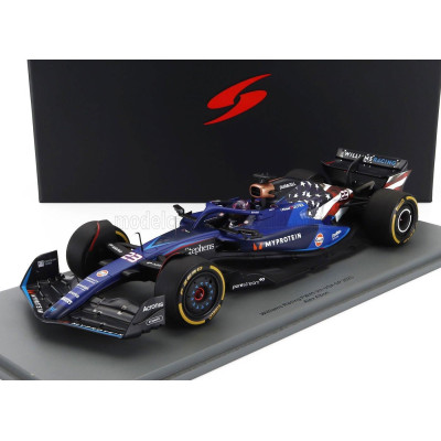 SPARK MODEL WILLIAMS F1  FW45 TEAM WILLIAMS RACING GULF N 23 AUSTIN USA GP 2023 ALEXANDER ALBON - BLUE 1/18
