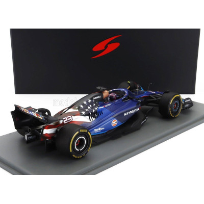 SPARK MODEL WILLIAMS F1  FW45 TEAM WILLIAMS RACING GULF N 23 AUSTIN USA GP 2023 ALEXANDER ALBON - BLUE 1/18