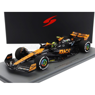 SPARK MODEL McLAREN F1  MCL60 TEAM McLAREN N 4 2nd JAPAN GP 2023 LANDO NORRIS - ORANGE BLUE BLACK 1/18