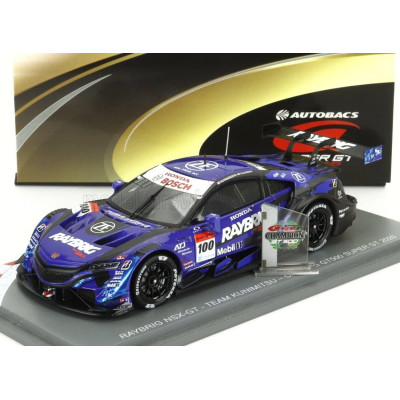 SPARK MODEL HONDA NSX-GT TEAM STANLEY KUNIMITSU N 100 GT500 CLASS SUPER GT 2020 NAOKI YAMAMOTO - TADASUKE MAKINO - BLUE BLACK 1/