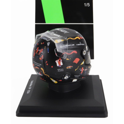 SPARK MODEL BELL HELMET CASCO HELMET F1 VALTTERI BOTTAS TEAM STAKE KICK SAUBER N 77 AUSTRALIAN GP 2024 - BLACK 1/5