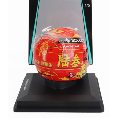 SPARK MODEL BELL HELMET CASCO HELMET F1 GEORGE RUSSELL F1 TEAM MERCEDES AMG CHINA GP 2024 - RED 1/5