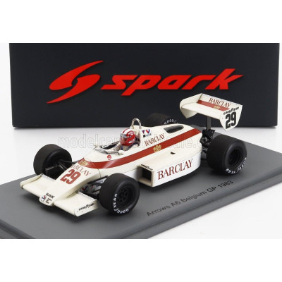 SPARK MODEL ARROWS F1  A6 N 47 BELGIUM GP 1983 MARC SURER - CREAM RED 1/43
