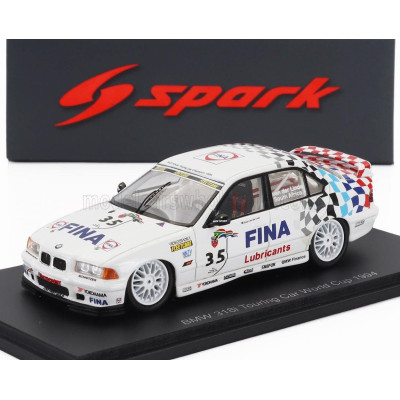 SPARK MODEL BMW 3-SERIES 318is N 35 TOURING CAR WORLD CUP 1994 SHAUN VAN DER LINDE - WHITE 1/43
