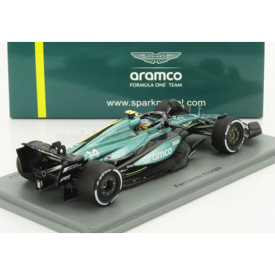 SPARK MODEL ASTON MARTIN F1  AMR24 TEAM ARAMCO COGNIZANT N 14 5th SAUDI ARABIA GP 2024 FERNANDO ALONSO - GREEN BLACK 1/43