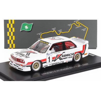 SPARK MODEL BMW 3-SERIES M3 E30 N 1 MACAU GUIA RACE 1989 ALTFRID HEGER - WHITE RED 1/43