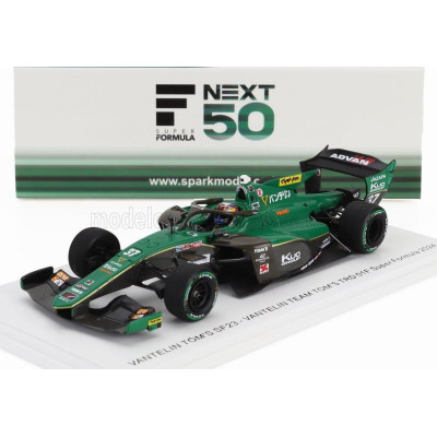 SPARK MODEL DALLARA SF23 TRD 01F TEAM VANTELIN TOM'S N 37 SUPER FORMULA SEASON 2024 UKYO SASAHARA - GREEN BLACK 1/43