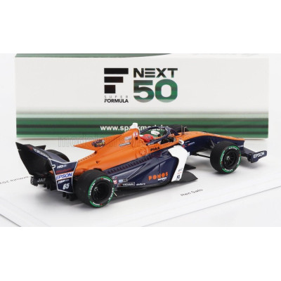 SPARK MODEL DALLARA SF23 HR-417-E TEAM PONOS NAKAJIMA RACING M-TEC N 65 SUPER FORMULA SEASON 2024 REN SATO - ORANGE WHITE BLUE 1
