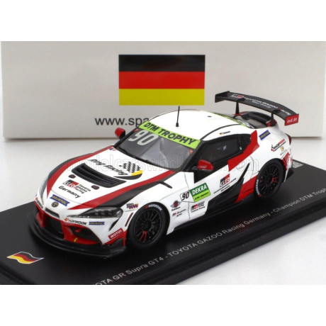 SPARK MODEL TOYOTA SUPRA GR GT4 TEAM TOYOTA GAZOO RACING N 90 EUROPE CHAMPION DTM TROPHY 2022 TIM HEINEMANN - WHITE RED BLACK 1/