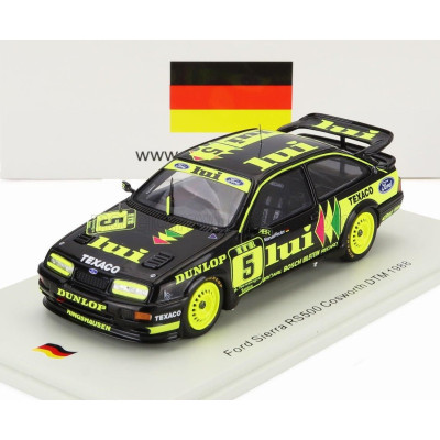 SPARK MODEL FORD ENGLAND SIERRA RS500 COSWORTH N 5 DTM 1988 MANUEL REUTER - BLACK YELLOW 1/43