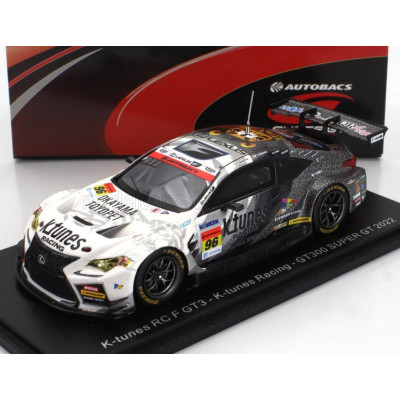 SPARK MODEL LEXUS RC F GT3 TEAM K-TUNES RACING N 96 GT300 SUPER GT 2022 M.NITTA - S.TAKAGI - WHITE BLACK 1/43