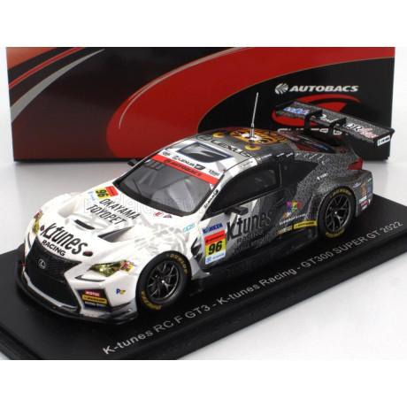 SPARK MODEL LEXUS RC F GT3 TEAM K-TUNES RACING N 96 GT300 SUPER GT 2022 M.NITTA - S.TAKAGI - WHITE BLACK 1/43
