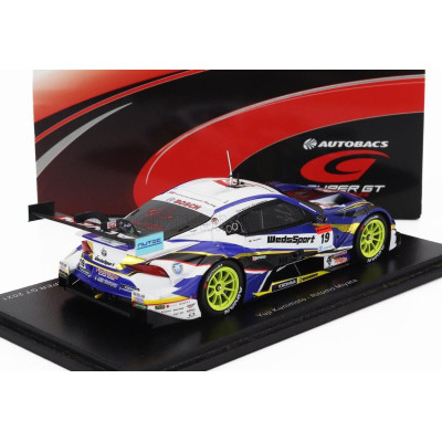 SPARK MODEL TOYOTA SUPRA GR TEAM WEDSSPORT BANDOH N 19 GT500 CLASS SUPER GT 2021 YUJI KUNIMOTO - RITOMO MIYATA - BLUE WHITE YELL