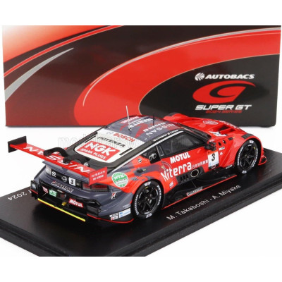 SPARK MODEL NISSAN Z TEAM NISMO NDDP N 3 GT500 CLASS SUPER GT 2024 MITSUNORI TAKABOSKI - ATSUSHI MIYAKE - RED BLACK 1/43