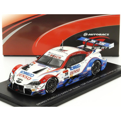 SPARK MODEL TOYOTA SUPRA GR TEAM TGR SARD N 39 GT500 CLASS SUPER GT 2024 YUHI SEKIGUCHI - YUICHI NAKAYAMA - WHITE BLUE RED 1/43