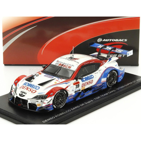SPARK MODEL TOYOTA SUPRA GR TEAM TGR SARD N 39 GT500 CLASS SUPER GT 2024 YUHI SEKIGUCHI - YUICHI NAKAYAMA - WHITE BLUE RED 1/43