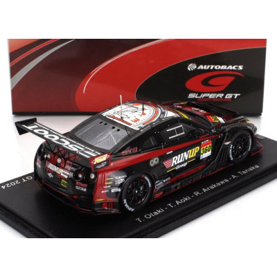 SPARK MODEL TOYOTA GT-R TEAM TOMEI SPORT N 360 GT300 CLASS SUPER GT 2024 TAKAYUKI AOKI - ATSUSHI TANAKA - BLACK RED 1/43