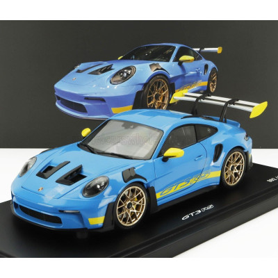 SPARK MODEL PORSCHE 911 992 GT3 RS COUPE 2023 - LIGHT BLUE YELLOW 1/18