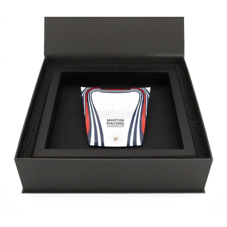 SPARK MODEL ACCESSORIES MINI HOOD PORSCHE 911 MARTINI RACING LIVERY - WHITE LIGHT BLUE RED 1/8