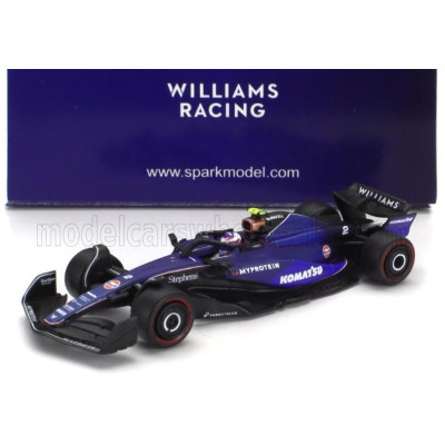 SPARK MODEL WILLIAMS F1  FW46 TEAM WILLIAMS RACING N 2 SEASON 2024 LOGAN SARGEANT - 2 TONE BLUE 1/64