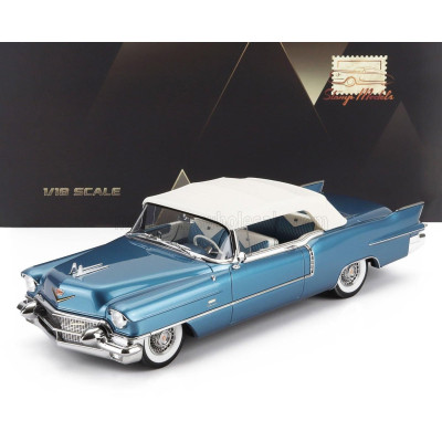 STAMP MODELS CADILLAC ELDORADO BIARRITZ CABRIOLET CLOSED 1956 - BAHAMA BLUE 1/18