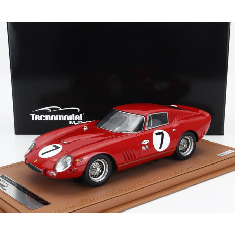 TECNOMODEL FERRARI 275 GTB/C COMPETIZIONE N 7 WINNER NASSAU TOURIST TROPHY 1965 C.KOLB - RED 1/18