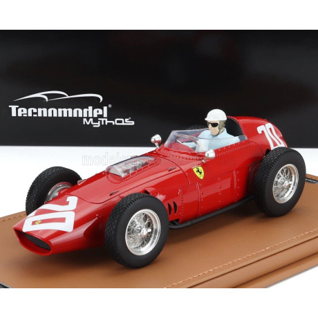 TECNOMODEL FERRARI F1  DINO 246/256 TEAM SCUDERIA FERRARI N 20 WINNER MONZA ITALY GP (with pilot figure) 1960 PHILIP HILL - RED