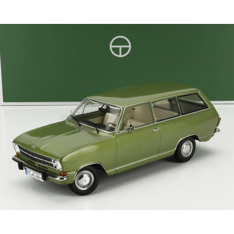 TOURING MODELCARS OPEL KADETT B CARAVAN SW STATION WAGON 1972 - LEMON GREEN MET 1/18