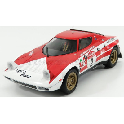 TRIPLE9 LANCIA STRATOS HF N 2 WINNER RALLY SANREMO 1974 S.MUNARI - M.MANNUCCI - RED WHITE 1/18