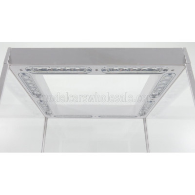 TRIPLE9 VETRINA DISPLAY BOX ROTARY BASE - Lungh.LENGHT cm 33.5 X Largh.WIDTH cm 33.5 X Alt.HEIGHT cm 43.5 - LUCI FUNZIONANTI LED